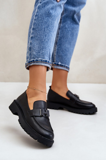 mocassins pour femmes Eko Peau Vinceza 62187 couleur noire 2
