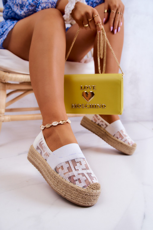 Dames Instapmodel espadrilles Initte kleur Berkaley Dames Instapmodel espadrilles Initte kleur Berkaley