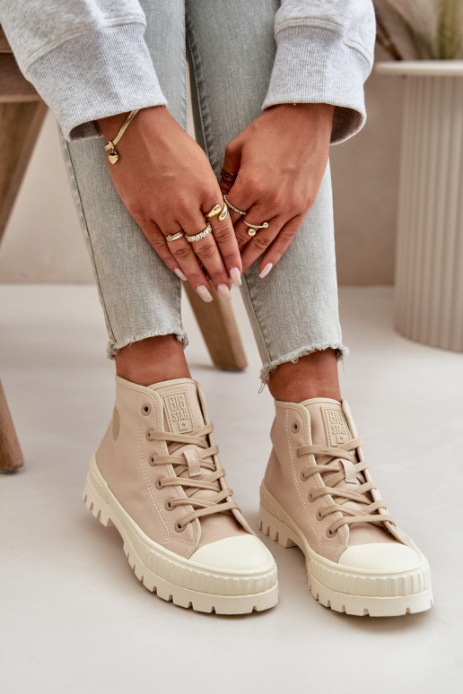 Chaussures de loisirs avec une botte À cause de Kubo Big Star OO274006 beige