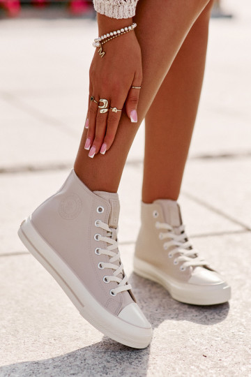 Chaussures de loisirs réchauffer en cuir écologique couleur rose Big Star OO274933 2