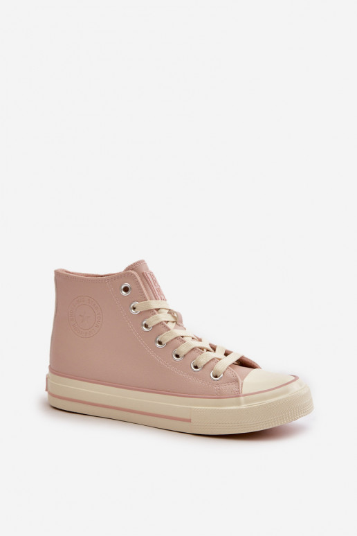 Chaussures de loisirs réchauffer en cuir écologique couleur rose Big Star OO274933 Chaussures de loisirs réchauffer en cuir écologique couleur rose Big Star OO274933