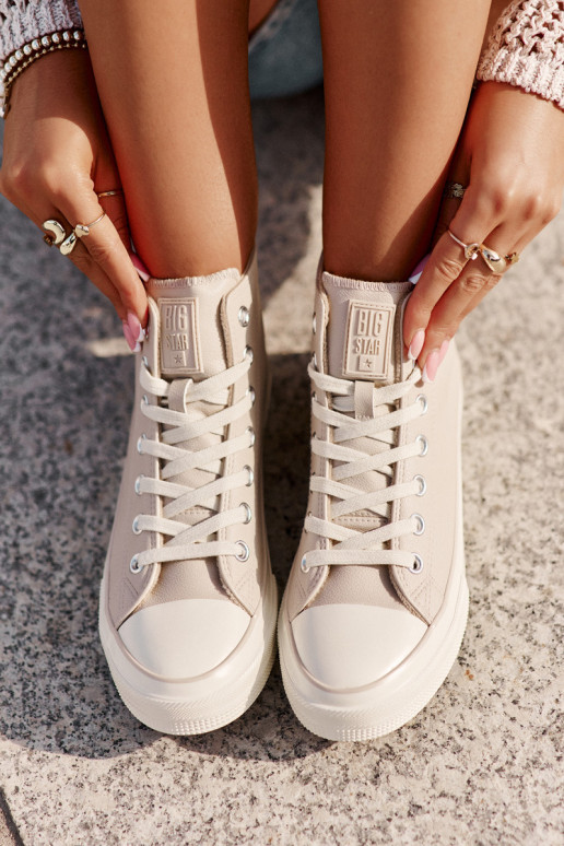 Freizeitschuhe sich Zuarm laufen aus Öko-Leder pinke Farbe Big Star OO274933 Freizeitschuhe sich Zuarm laufen aus Öko-Leder pinke Farbe Big Star OO274933