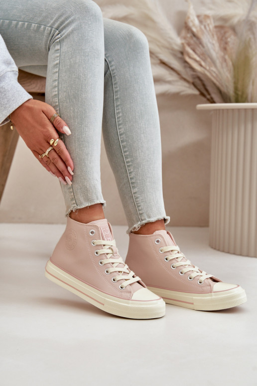 Chaussures de loisirs réchauffer en cuir écologique couleur rose Big Star OO274933 Chaussures de loisirs réchauffer en cuir écologique couleur rose Big Star OO274933