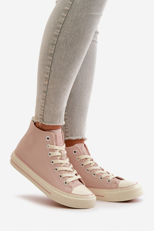 Chaussures de loisirs réchauffer en cuir écologique couleur rose Big Star OO274933 Chaussures de loisirs réchauffer en cuir écologique couleur rose Big Star OO274933