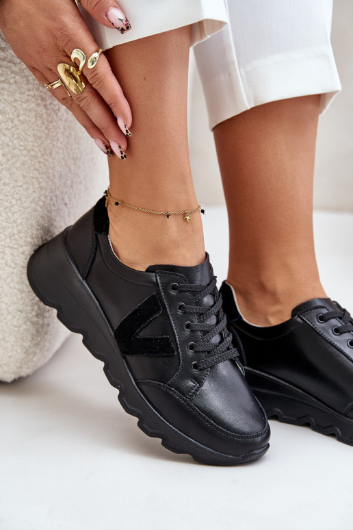 Peau baskets Féminin Vinceza 7918 couleur noire Peau baskets Féminin Vinceza 7918 couleur noire