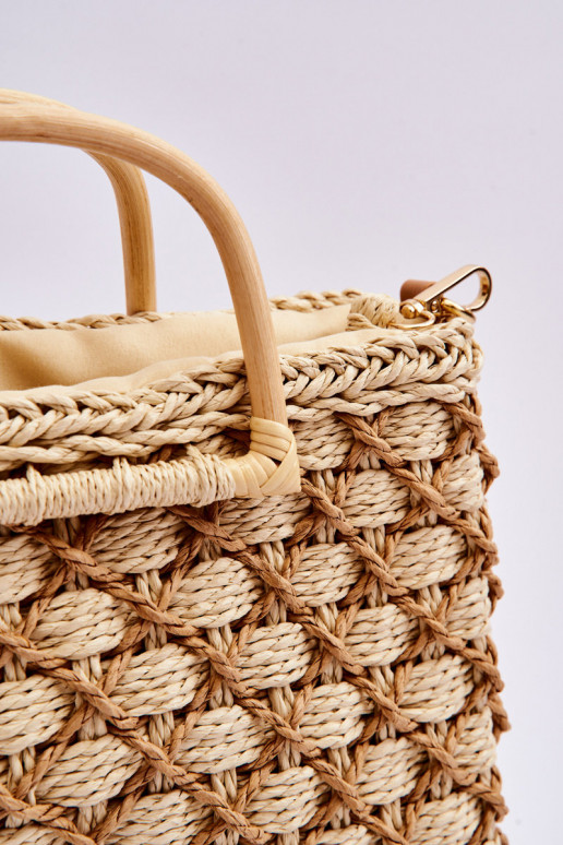 Stijlvolle gevlochten handtas Stijlvolle gevlochten handtas