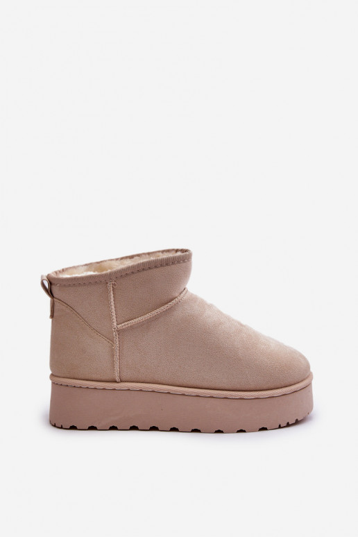 Bottes de neige Féminin avec une plateforme réchauffer avec de la fourrure à l intérieur couleur ivoire Xamella Bottes de neige Féminin avec une plateforme réchauffer avec de la fourrure à l intérieur couleur ivoire Xamella