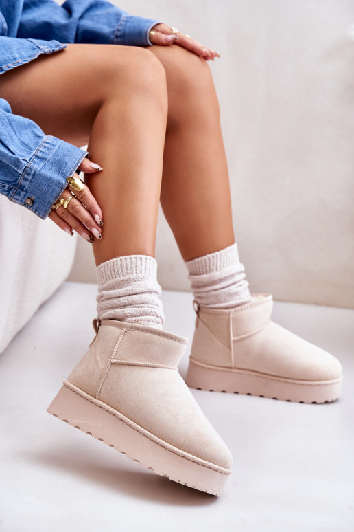 Bottes de neige Féminin avec une plateforme réchauffer avec de la fourrure à l intérieur couleur ivoire Xamella Bottes de neige Féminin avec une plateforme réchauffer avec de la fourrure à l intérieur couleur ivoire Xamella