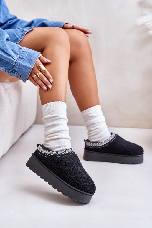 Schneestiefel Feminin mit einer Plattform Z Haftem schZuarze Farbe Tirissa Schneestiefel Feminin mit einer Plattform Z Haftem schZuarze Farbe Tirissa