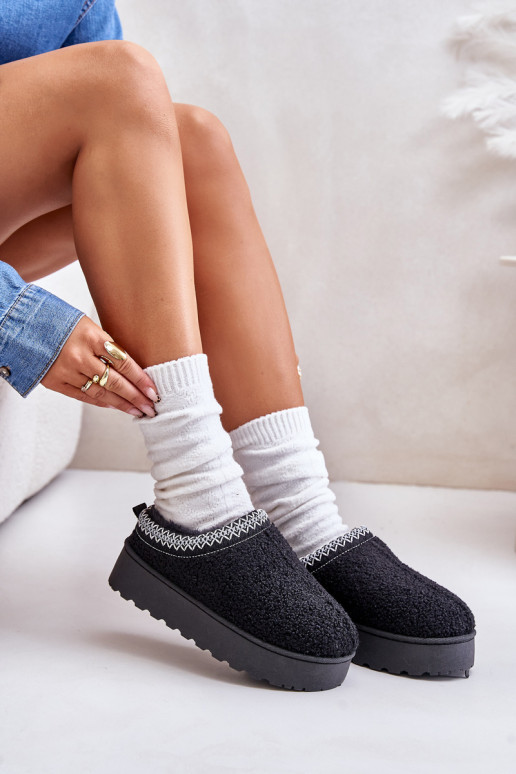 Schneestiefel Feminin mit einer Plattform Z Haftem schZuarze Farbe Tirissa Schneestiefel Feminin mit einer Plattform Z Haftem schZuarze Farbe Tirissa