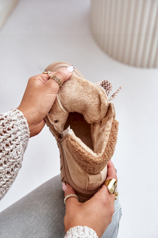 Féminin réchauffer Bottes chaussures avec une plateforme marron Alcyhen Féminin réchauffer Bottes chaussures avec une plateforme marron Alcyhen