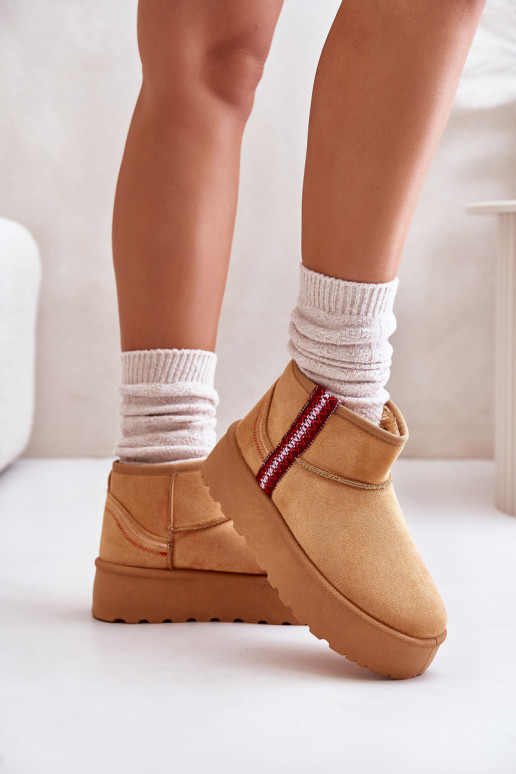 Bottes de neige Féminin avec une plateforme réchauffer marron Lomessa Bottes de neige Féminin avec une plateforme réchauffer marron Lomessa