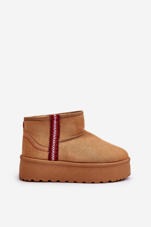 Bottes de neige Féminin avec une plateforme réchauffer marron Lomessa Bottes de neige Féminin avec une plateforme réchauffer marron Lomessa