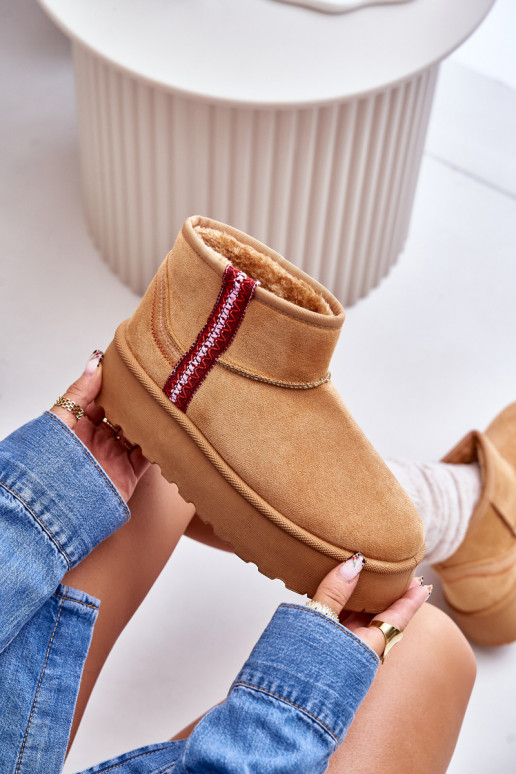 Bottes de neige Féminin avec une plateforme réchauffer marron Lomessa Bottes de neige Féminin avec une plateforme réchauffer marron Lomessa