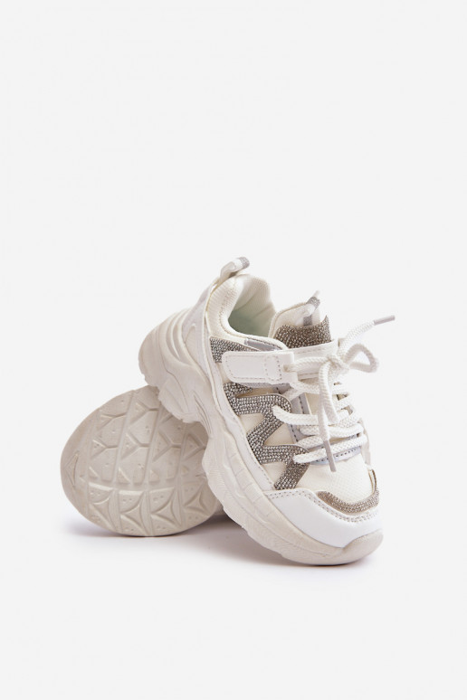 Chaussures modèle baskets Puéril avec des yeux qui clignotent couleur blanche Rianalla Chaussures modèle baskets Puéril avec des yeux qui clignotent couleur blanche Rianalla