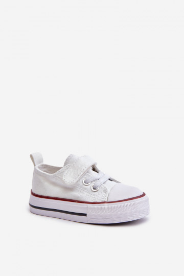 chaussures décontractées Puéril  avec attaches adhésives couleur blanche Daloma
