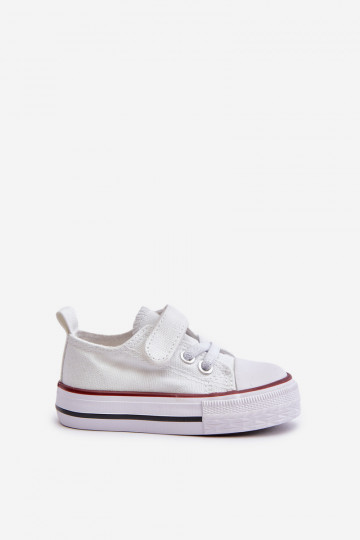 chaussures décontractées Puéril  avec attaches adhésives couleur blanche Daloma 2