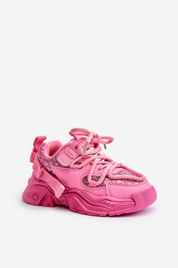 Sneakers model schoenen Kinderen Ozdobione Cekinami roze Liatoma