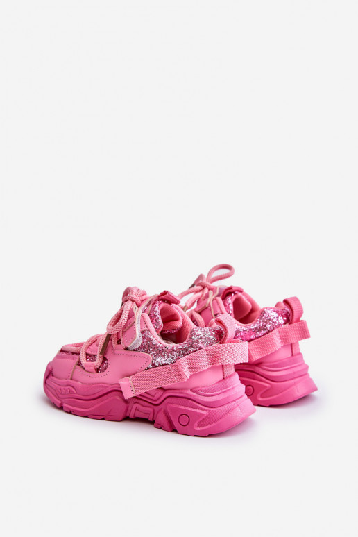 Sneakers model schoenen Kinderen Ozdobione Cekinami roze Liatoma