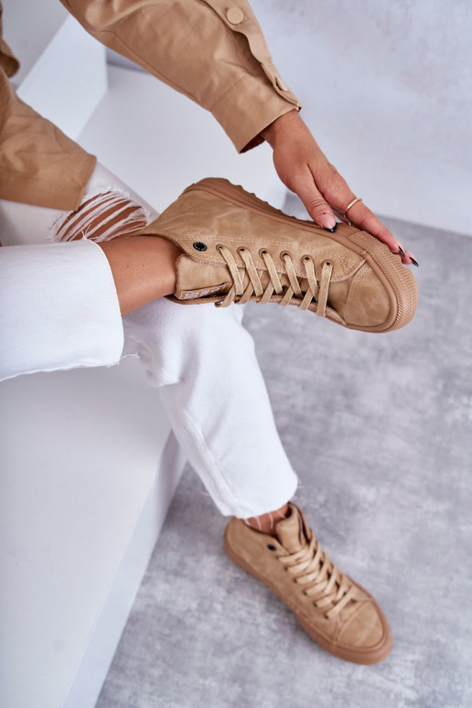 Freizeitschuhe Big Star Groß sich Zuarm laufen braune Farbe GG274072