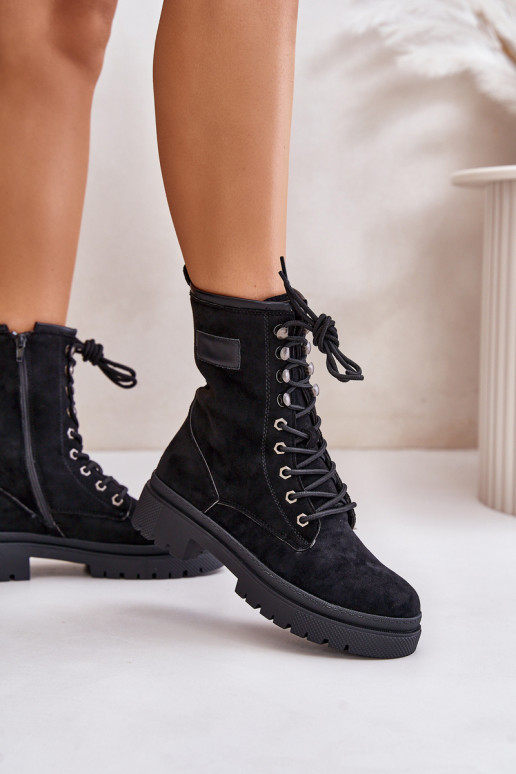 Arbeitsstiefeletten Feminin Zum Schloss Z aus Öko-INildlederu schZuarze Farbe Savalann Arbeitsstiefeletten Feminin Zum Schloss Z aus Öko-INildlederu schZuarze Farbe Savalann