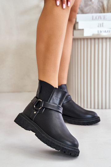 stilvolle warme Stiefel Big Star OO274A128 schwarze Farbe 2