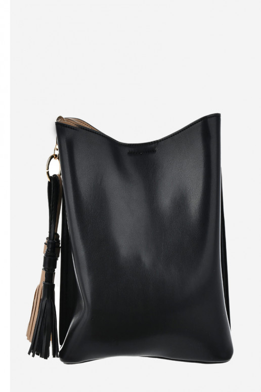 Eine kleine Handtasche aus Öko-Leder Big Star OO574139 SchZuarz