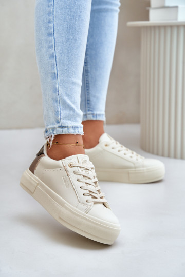 Chaussures de loisirs chauffées avec plateforme Big Star OO274A454 couleur beige 2
