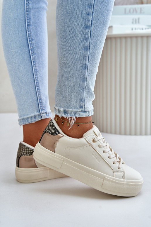 opInarmen Vrijetijdsschoenen met platform Big Star OO274A454 beige