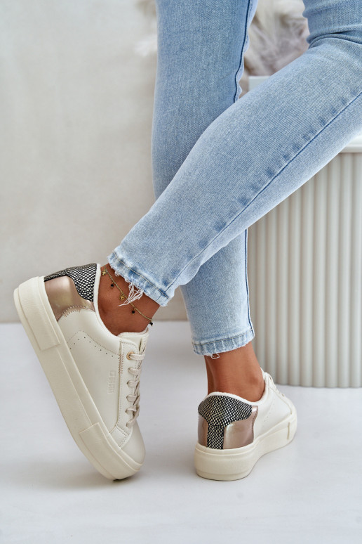 réchauffer Chaussures de loisirs avec une plateforme Big Star OO274A454 beige