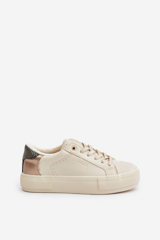 réchauffer Chaussures de loisirs avec une plateforme Big Star OO274A454 beige