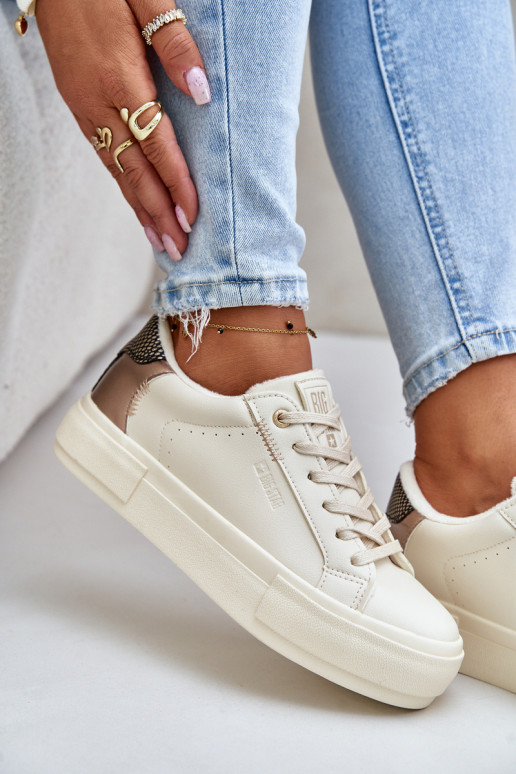 sich Zuarm laufen Freizeitschuhe mit einer Plattform Big Star OO274A454 Beige sich Zuarm laufen Freizeitschuhe mit einer Plattform Big Star OO274A454 Beige