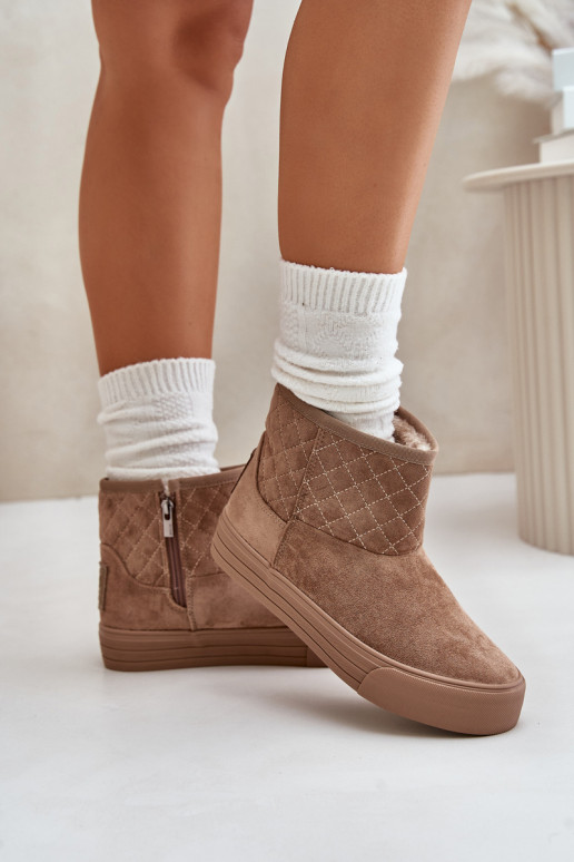 Bottes Bottes de neige Au Château réchauffer avec de la fourrure à l intérieur Big Star OO274A524 beige Bottes Bottes de neige Au Château réchauffer avec de la fourrure à l intérieur Big Star OO274A524 beige