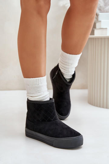 Bottes Bottes de neige Au Château réchauffer avec de la fourrure à l intérieur Big Star OO274A522 couleur noire 2