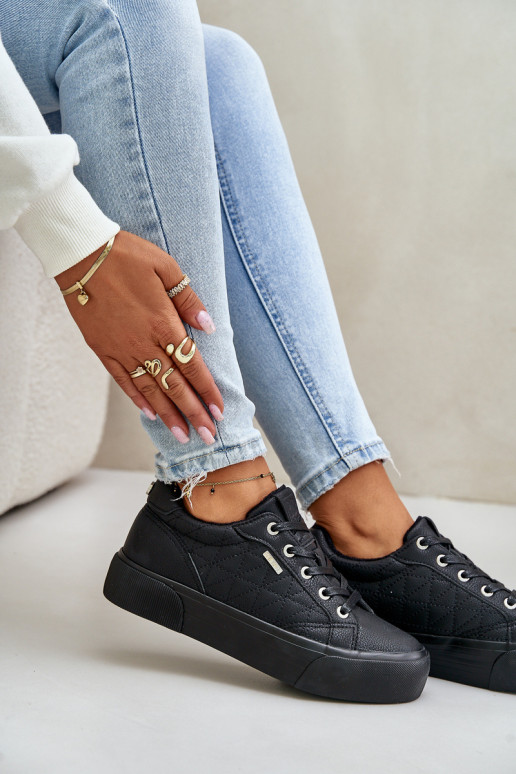 Chaussures de loisirs avec une plateforme réchauffer Big Star OO274A465 couleur noire Chaussures de loisirs avec une plateforme réchauffer Big Star OO274A465 couleur noire