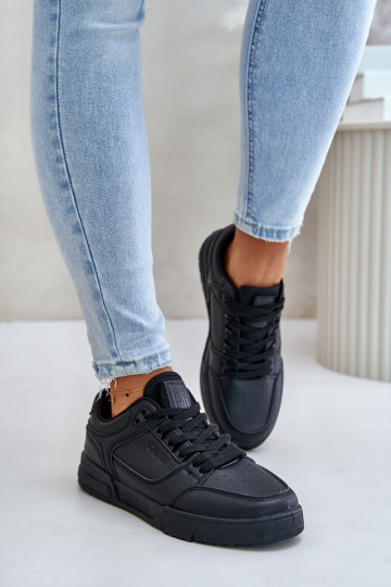 Sneakers Modell Schuhe Damen Big Star OO274A551 Hi-Poly System schwarze Farbe