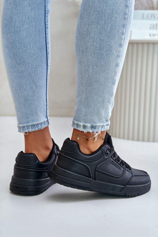 Chaussures modèle baskets Féminin Big Star OO274A551 Hi-Poly System couleur noire