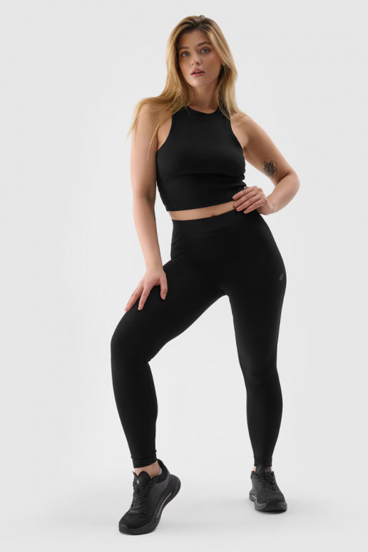 Legginsy Féminin DzianinoÀe couleur noire 4FDANSMM00TTIGF195-20S Legginsy Féminin DzianinoÀe couleur noire 4FDANSMM00TTIGF195-20S