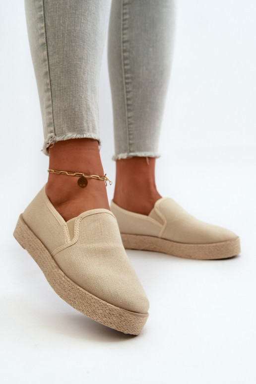 Espadrilles mit Plateau beige Naloenma Espadrilles mit Plateau beige Naloenma
