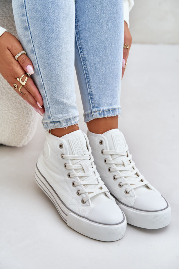chaussures isolées à plate-forme OO274A473 blanc