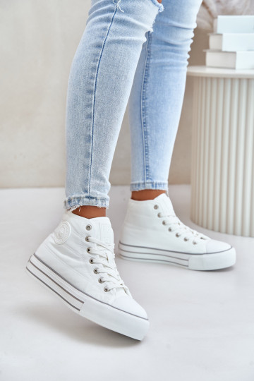 chaussures isolées à plate-forme OO274A473 blanc 2