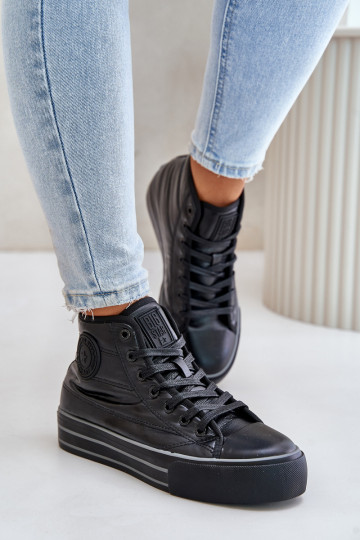 Chaussures isolées à plateforme casual OO274A471 en noir