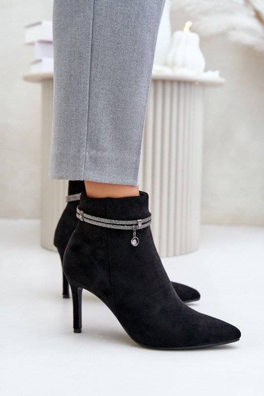 opInarmen Laarzen met dunne hakken met versierde hakken van eco-suèdeoIne Vinceza 16469 zInart opInarmen Laarzen met dunne hakken met versierde hakken van eco-suèdeoIne Vinceza 16469 zInart