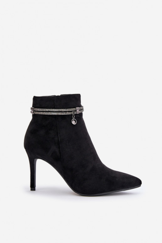 sich Zuarm laufen Stiefel mit dünnen Absätzen mit verzierten Absätzen aus Öko-INildlederoZue Vinceza 16469 schZuarze Farbe sich Zuarm laufen Stiefel mit dünnen Absätzen mit verzierten Absätzen aus Öko-INildlederoZue Vinceza 16469 schZuarze Farbe