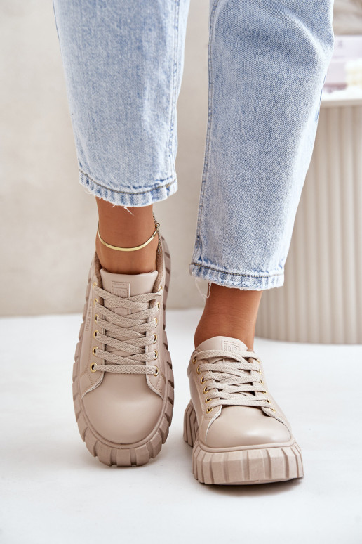 réchauffer Chaussures modèle baskets Féminin Big Star MM274618 beige réchauffer Chaussures modèle baskets Féminin Big Star MM274618 beige