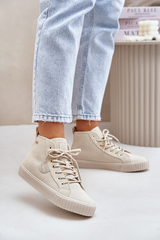 sich Zuarm laufen Samt Freizeitschuhe Big Star OO274771 Hi-Poly System Beige sich Zuarm laufen Samt Freizeitschuhe Big Star OO274771 Hi-Poly System Beige