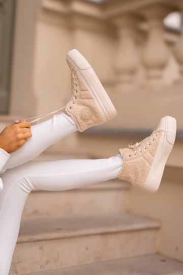 réchauffer Chaussures de loisirs avec un manteau de fourrure Typu Baranek Big Star OO274A444 beige 2