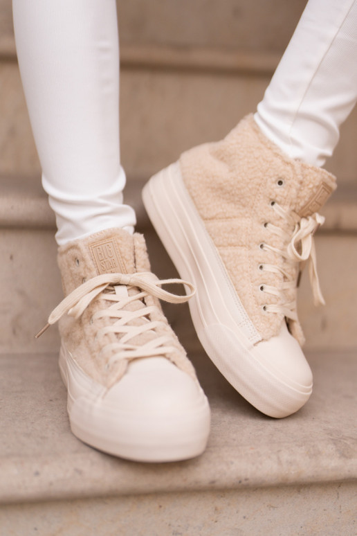 sich Zuarm laufen Freizeitschuhe mit Pelzmantel Typu Baranek Big Star OO274A444 Beige sich Zuarm laufen Freizeitschuhe mit Pelzmantel Typu Baranek Big Star OO274A444 Beige