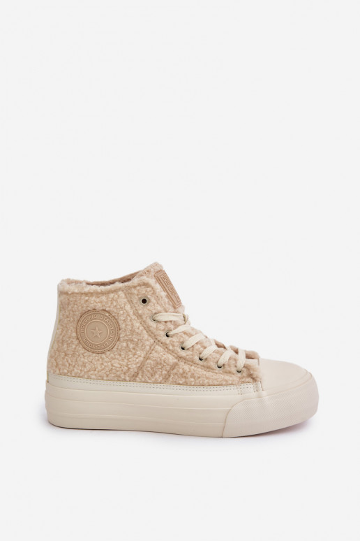 sich Zuarm laufen Freizeitschuhe mit Pelzmantel Typu Baranek Big Star OO274A444 Beige sich Zuarm laufen Freizeitschuhe mit Pelzmantel Typu Baranek Big Star OO274A444 Beige
