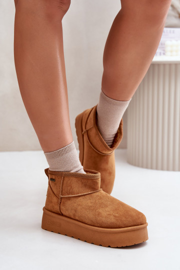 Faible Bottes de neige avec une plateforme Big Star OO274A098 marron